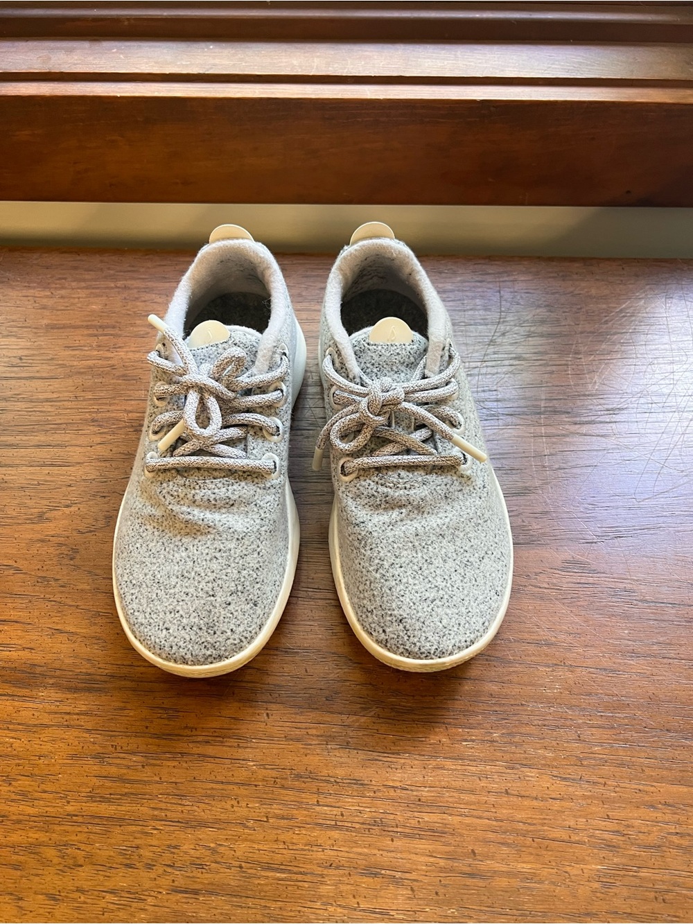 allbirds Heather Gray Wool Lace-Up Sneakers